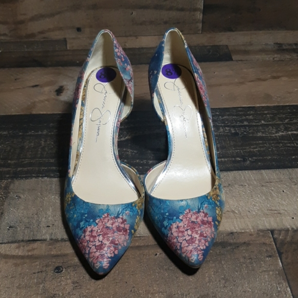 Jessica Simpson Floral Heels - Picture 1 of 6